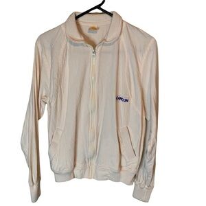 Vintage Cancun Lightweight Bomber Style Jacket by Mango Old Metal Ideal Zipper